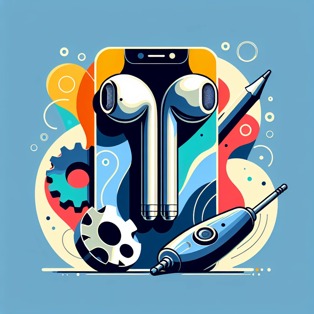 "Tutorial langkah pemecahan masalah untuk AirPods yang tidak berfungsi di perangkat Android, menampilkan penggunaan aplikasi dan pengaturan untuk menyelesaikan masalah koneksi."