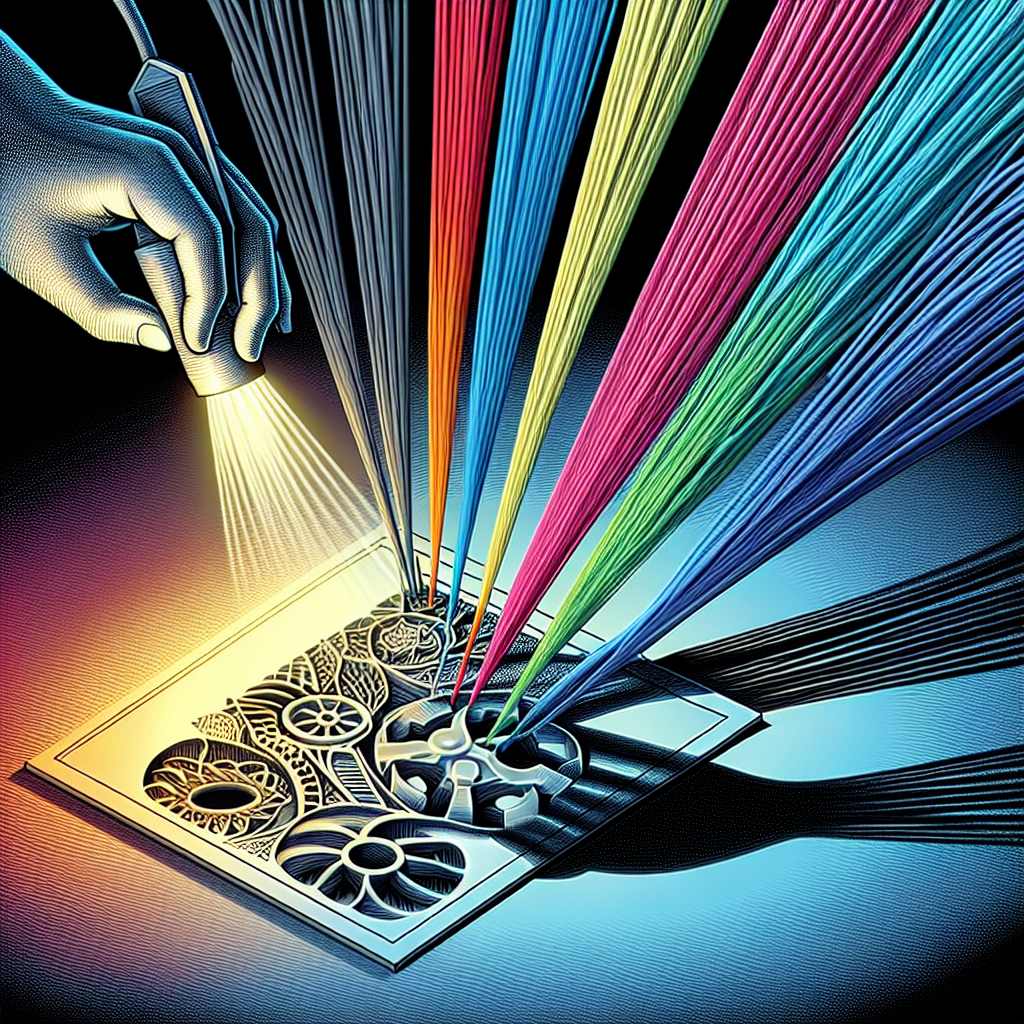 Bagaimana Anda menggunakan warna filamen yang berbeda untuk mendapatkan efek bayangan?