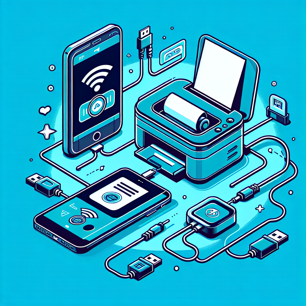 Bagaimana cara menghubungkan printer portabel ke ponsel pintar atau tablet?